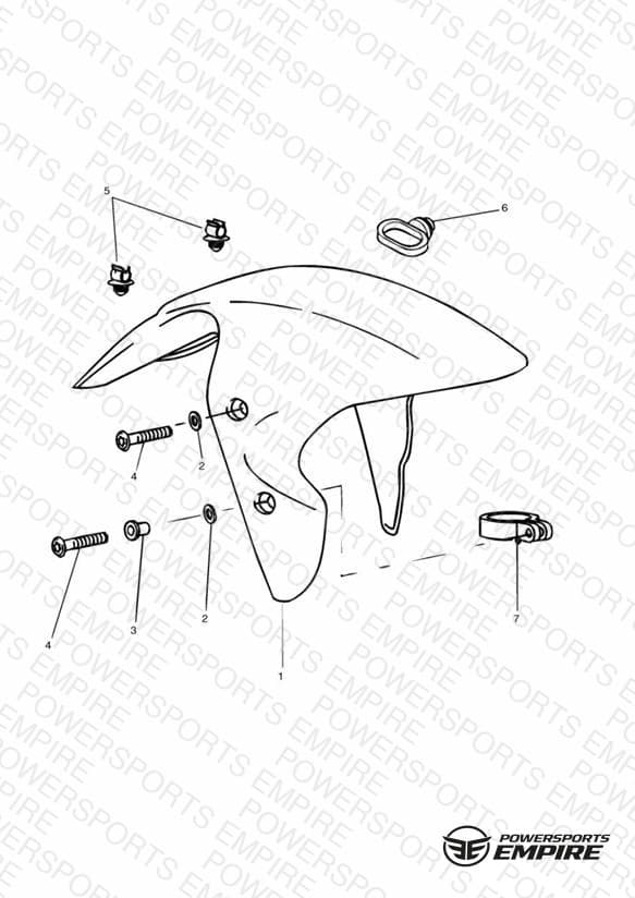Front Mudguard All Markets Except US,CA,SG
