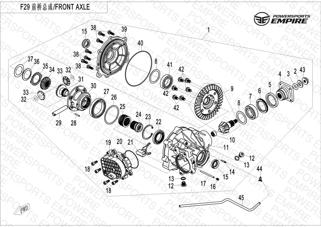 F29 — FRONT DIFFERENTIAL