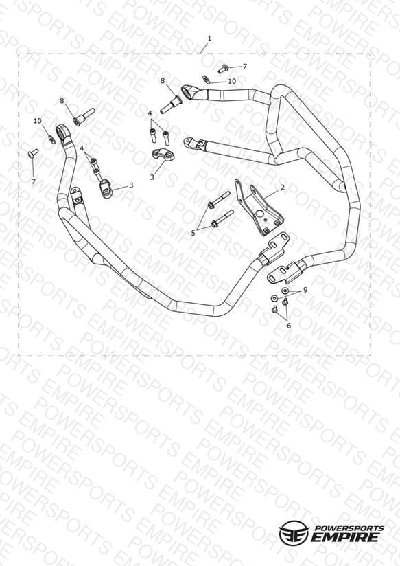 Upper Engine Bar Kit, SS