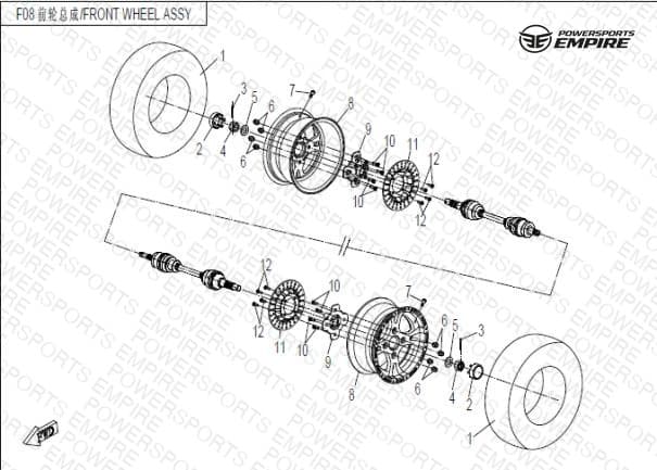 F07 — FRONT WHEEL ASSY