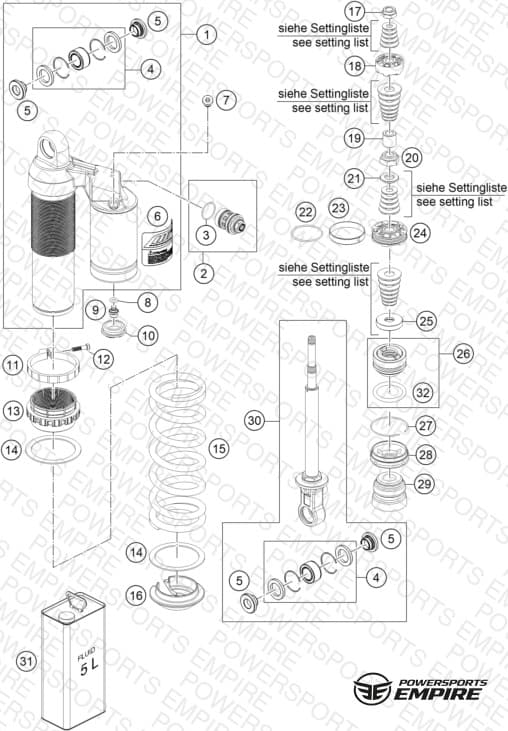 SHOCK ABSORBER DISASSEMBLED