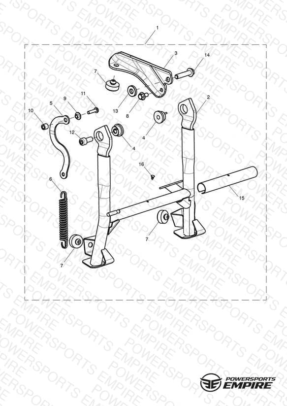 Centrestand Kit, Short