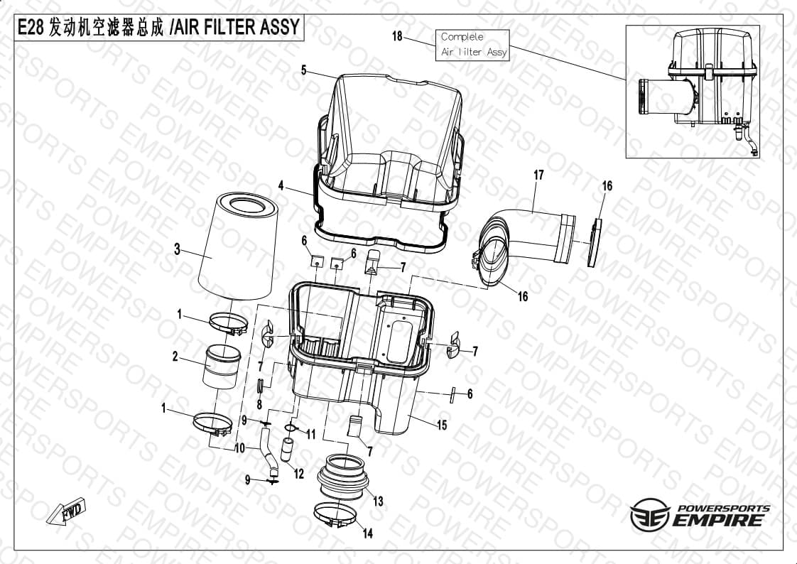 E28 — AIR FILTER ASSY