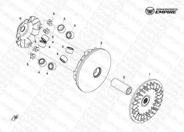 E18 — DRIVE PULLEY(FRONT)