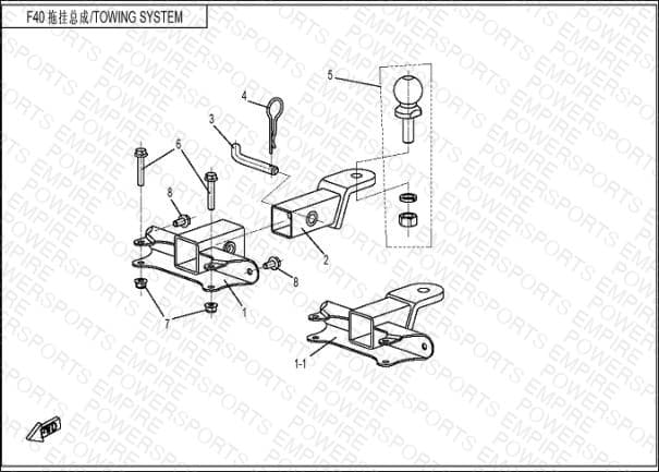 F40 — TOWING BRACKET