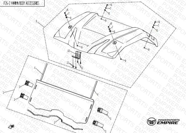 F26-2 — TOP ROOF & WINDSHIND KITS(U8-EX Version)