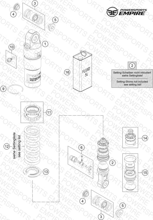 SHOCK ABSORBER DISASSEMBLED