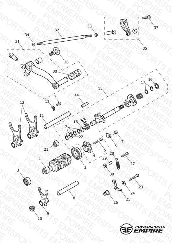 Gear Selectors & Pedal