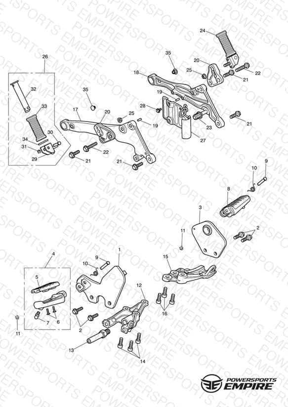 Footrests & Mountings