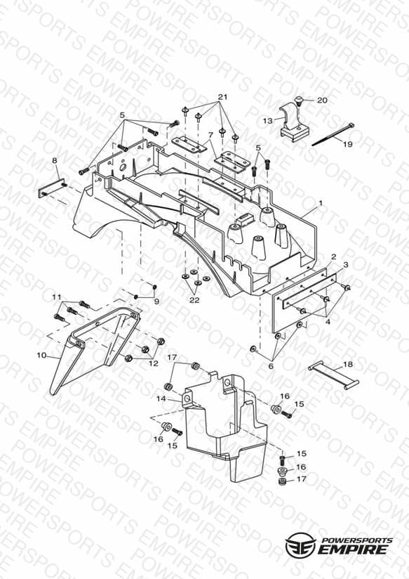 Rear Mudguard & Battery Box