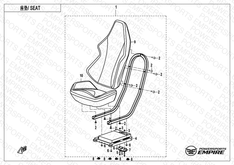 F13-B — SEAT(BLACK & RED)