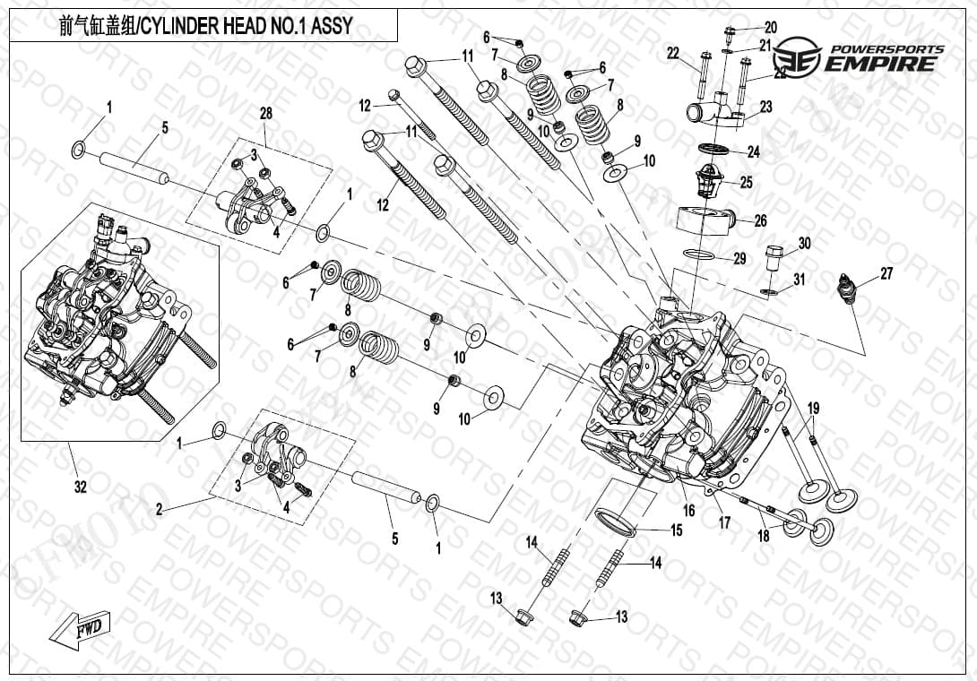 E02-2-V2 — CYLINDER HEAD NO.1 ASSY