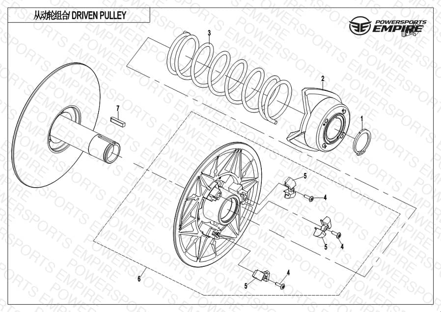 E05-2-B — DRIVEN PULLEY(CVtech)