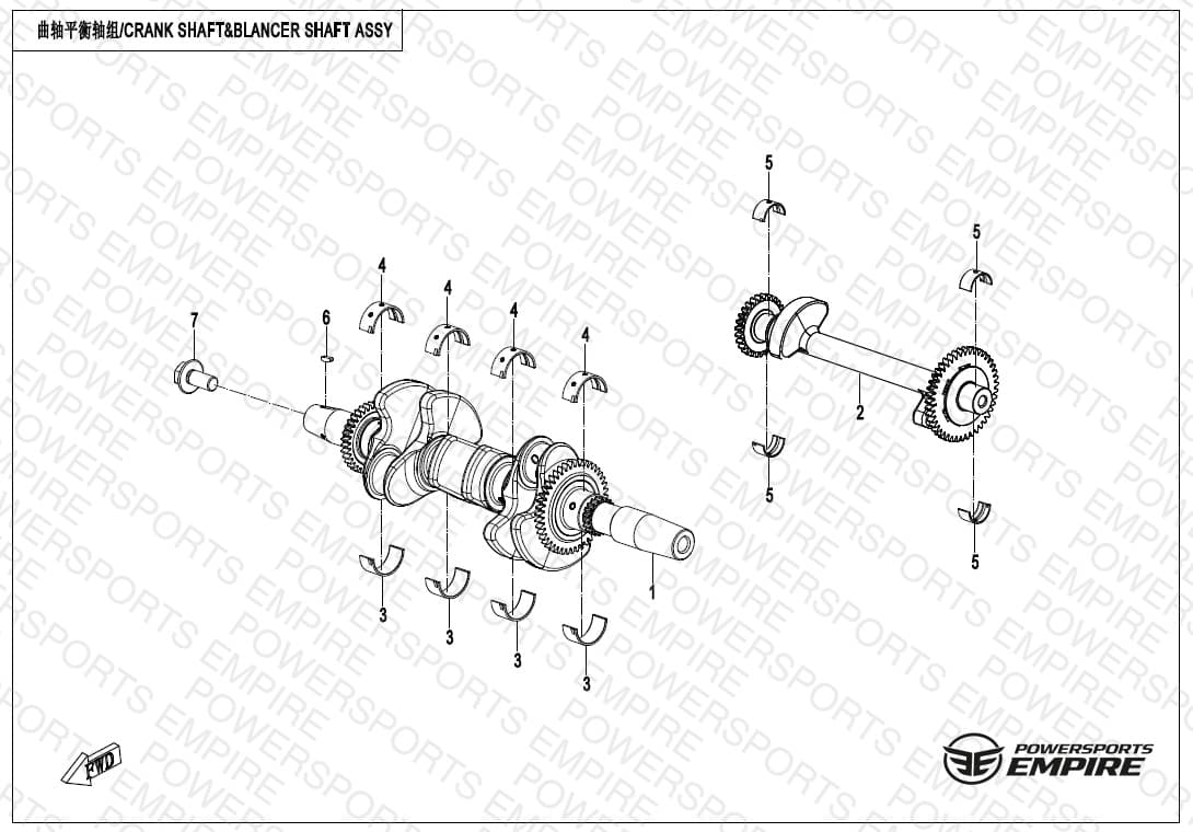 E04-2-A — CRANK SHAFT & BALANCE SHAFT