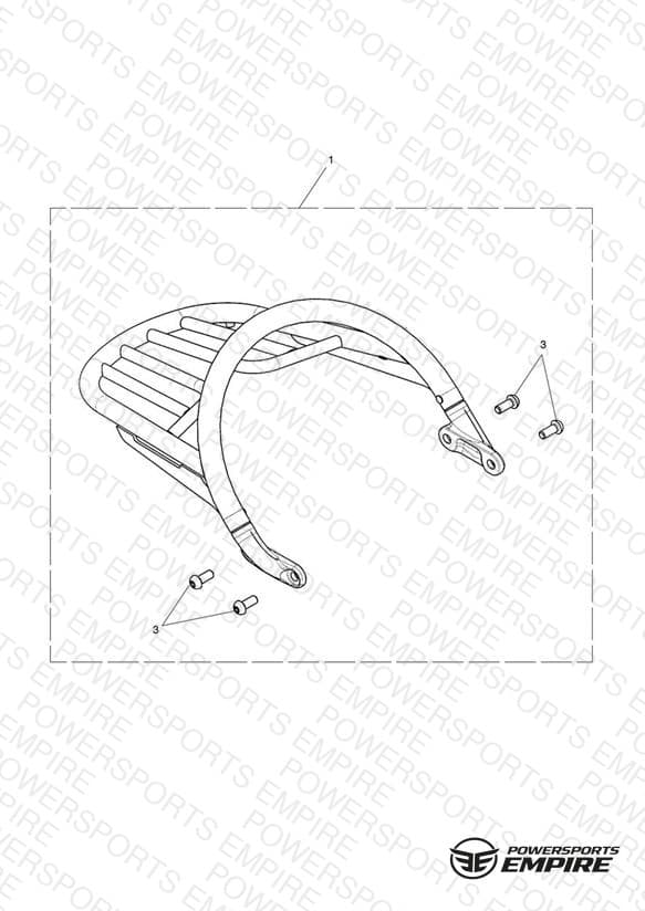 Grab Rail & Rack Kit, Chrome