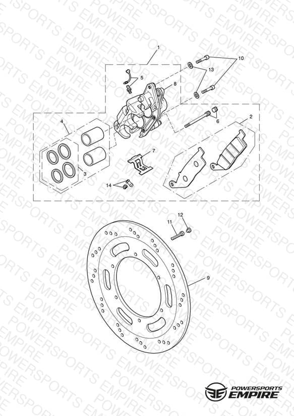 Front Brake Caliper & Discs