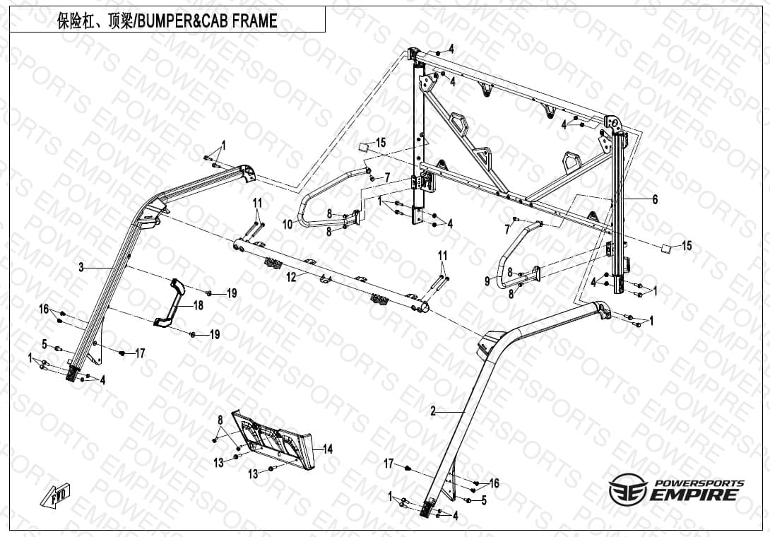 F23-V2 — BUMPER & CAB FRAME