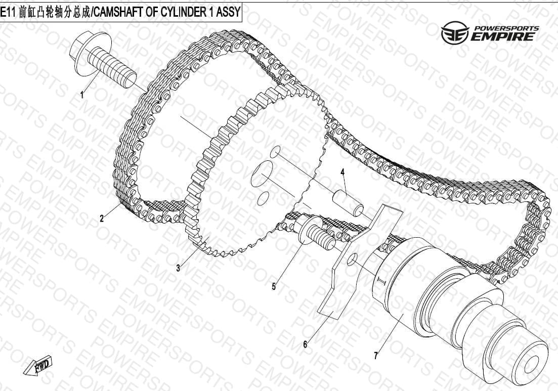 E11 — CAMSHAFT ASSY - CYLINDER 1