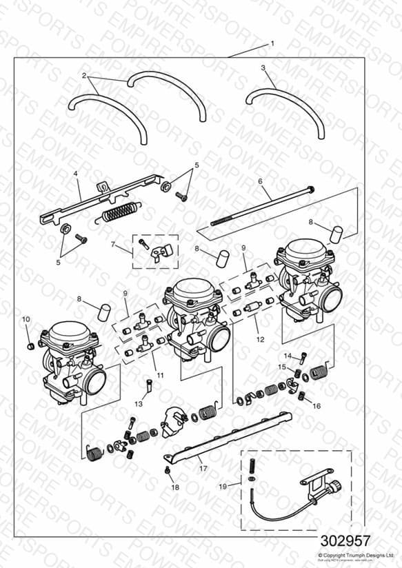 Carburettors US California models only ENG NO 55616 »