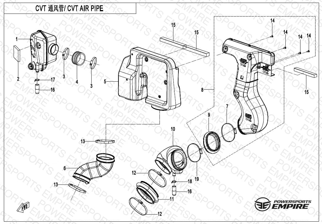 F00-2-V4 — CVT AIR PIPE