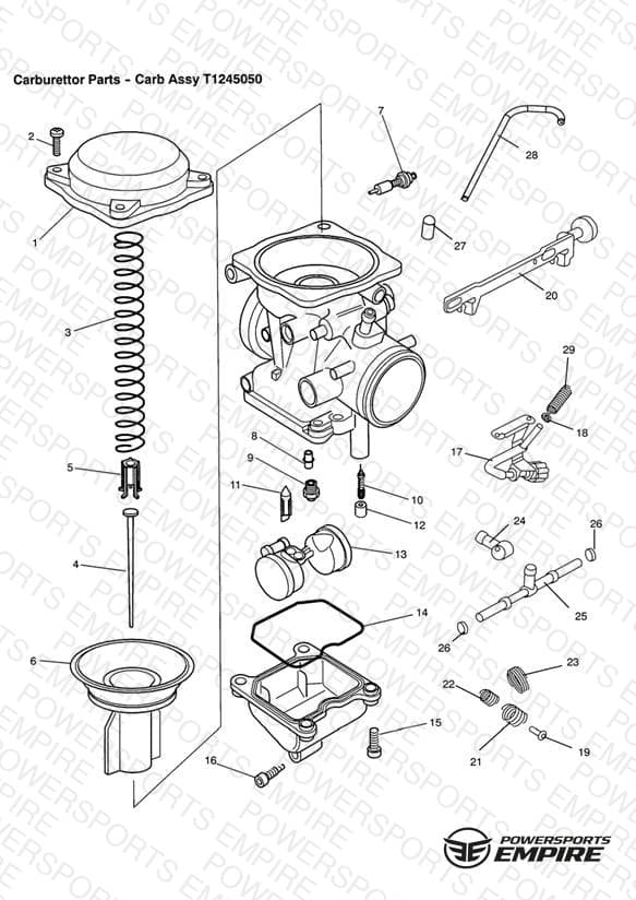 Carburettor Parts - Carb Assy T1245050