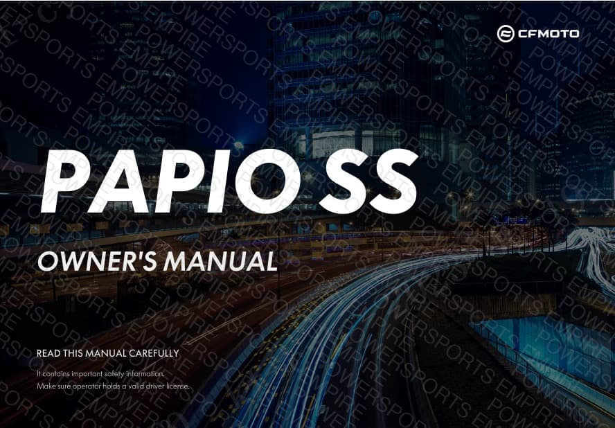 F38-A — OWNERS MANUAL
