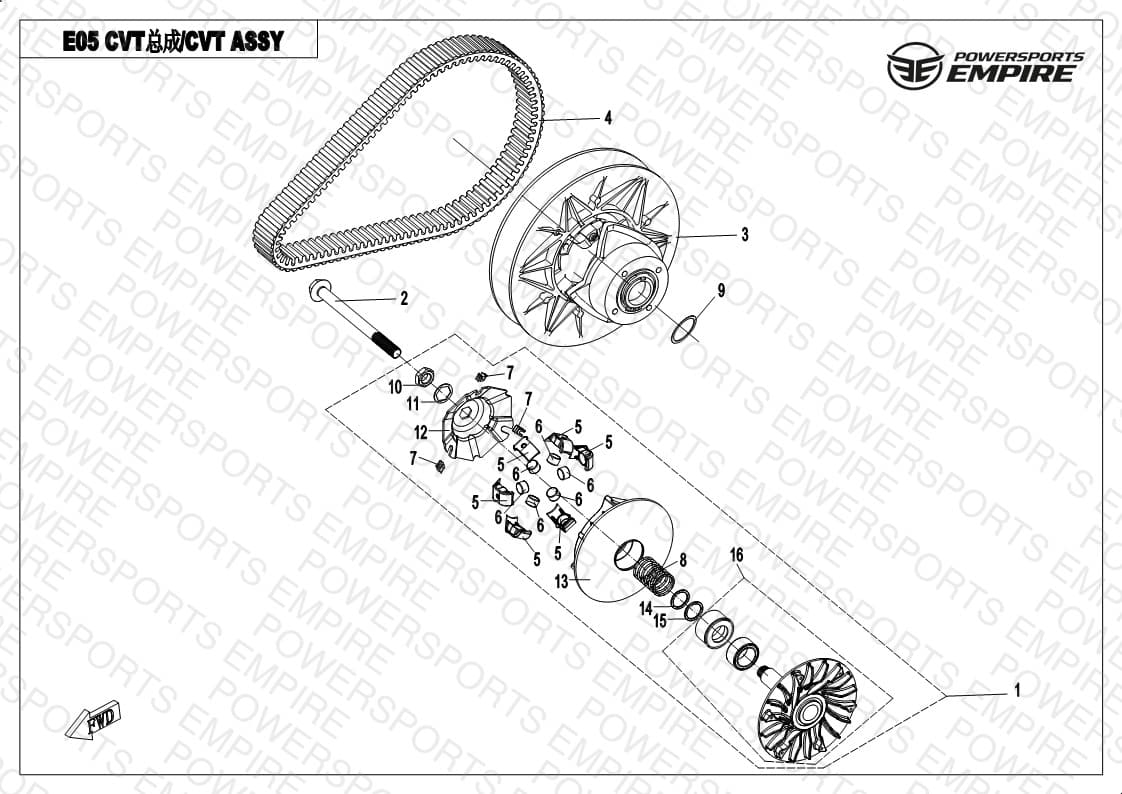 E05 — CVT ASSY
