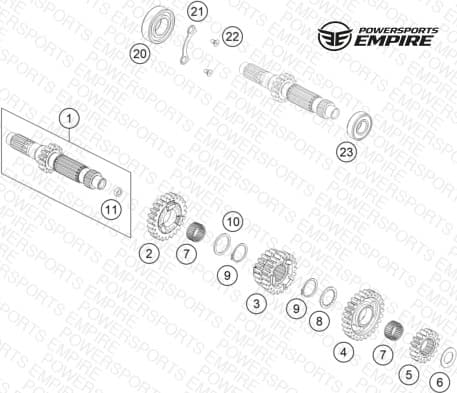 TRANSMISSION I - MAIN SHAFT