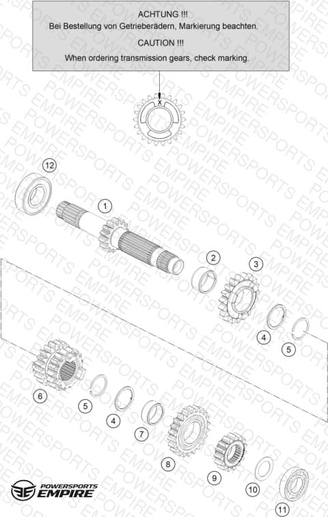 TRANSMISSION I - MAIN SHAFT