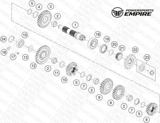 TRANSMISSION II - COUNTERSHAFT
