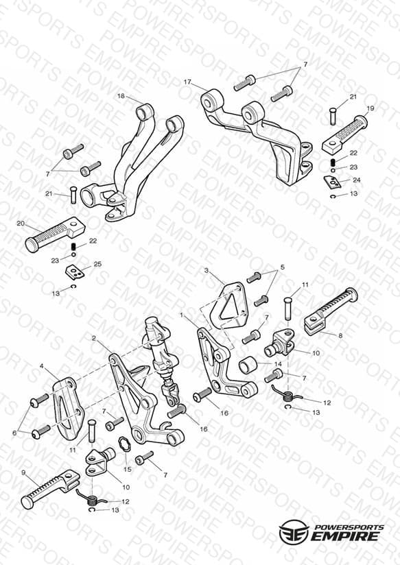 Footrests & Mountings » 186150
