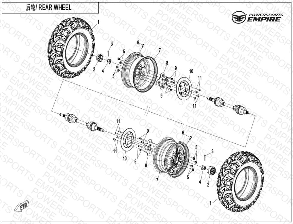 F11-B — REAR WHEEL((STEEL))