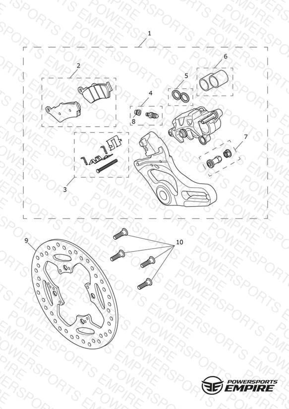 Rear Brake Caliper & Disc