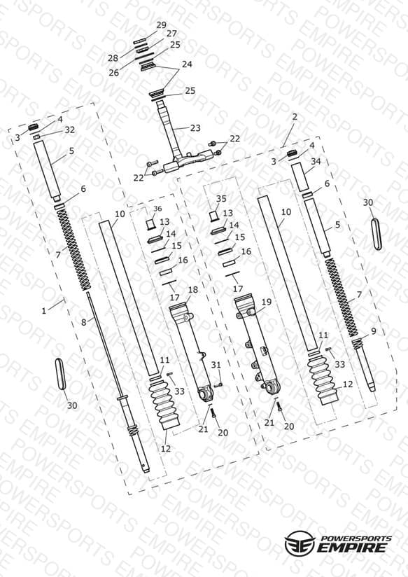 Front Forks & Lower Yoke