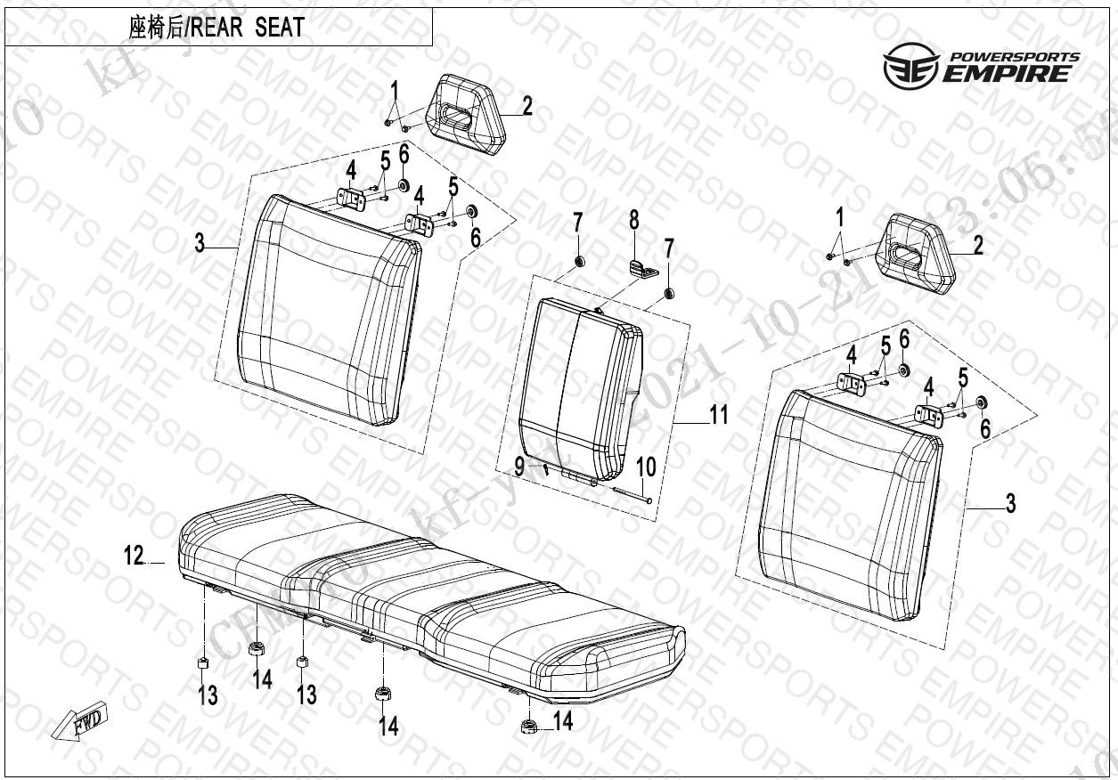 F13-2 — REAR SEAT