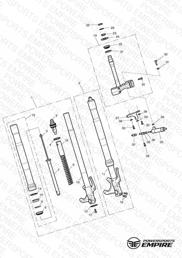 Front Forks & Yokes - Excluding 675R