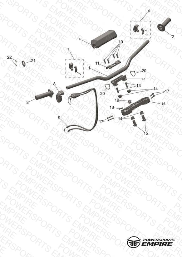 Handlebars, Upper Yoke & Mirrors