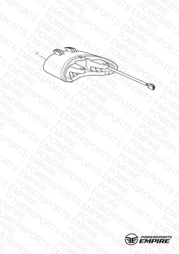 Rear Light Assy, Clear, LED