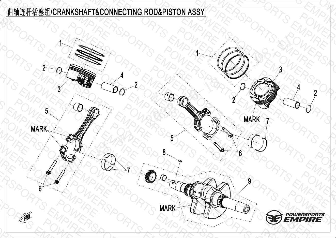 E04 — CRANKSHAFT & CONNECTING ROD & PISTON