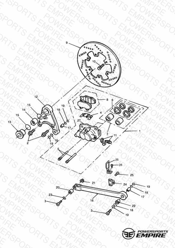 Rear Brake Disc and Caliper