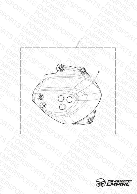 Sprocket Cover, Chrome
