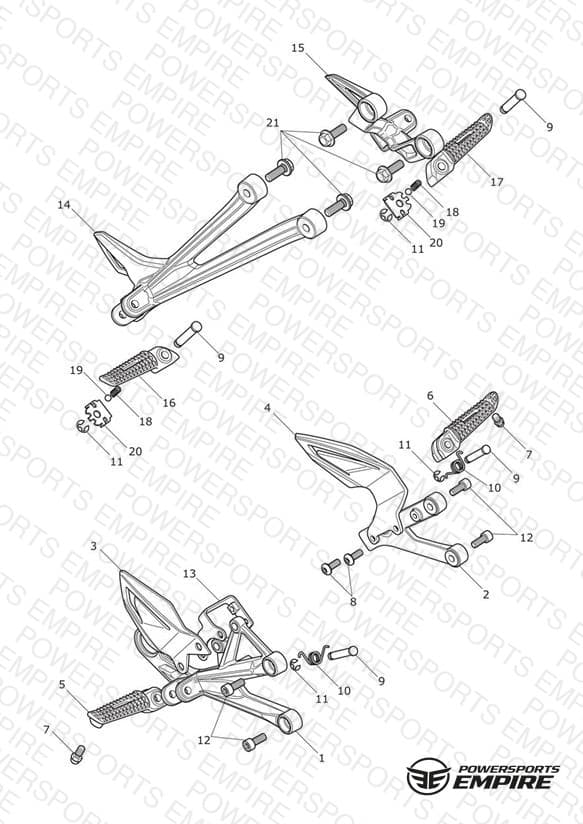 Footrests & Mountings