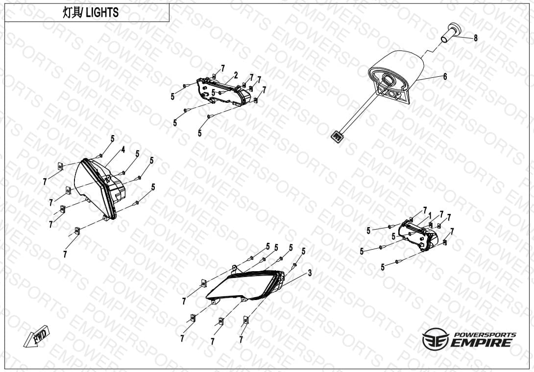 F16-B-V3 — LIGHTS(WITHOUT TURN LIGHT)