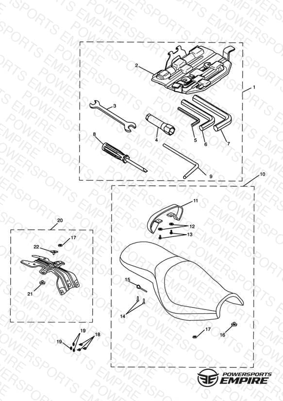 Tool Kit & Seat - Rocket III Classic (incl. Special Edition)