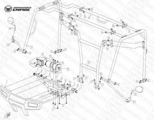 F22 — TOP FRAME & BUMPER