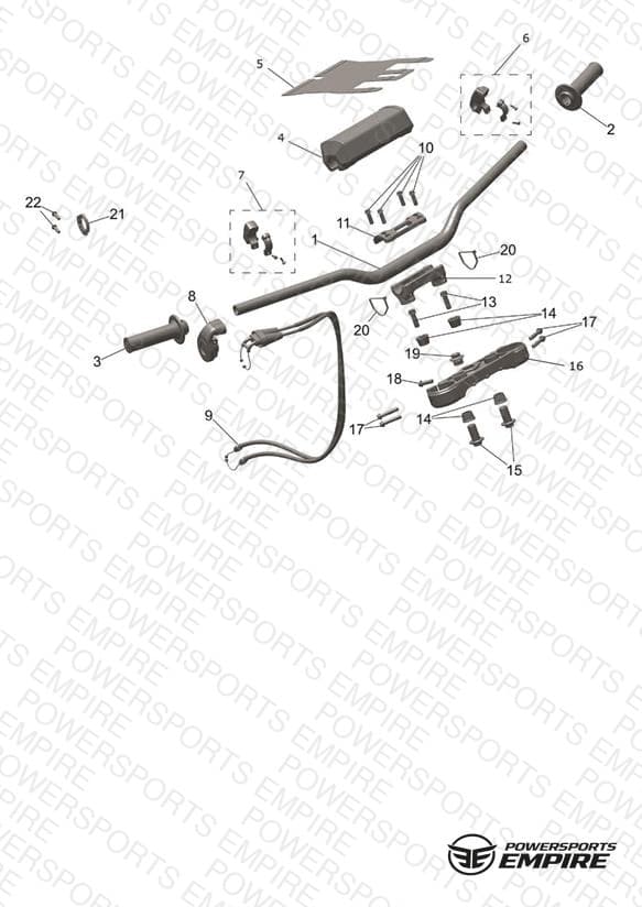 Handlebars, Upper Yoke & Mirrors