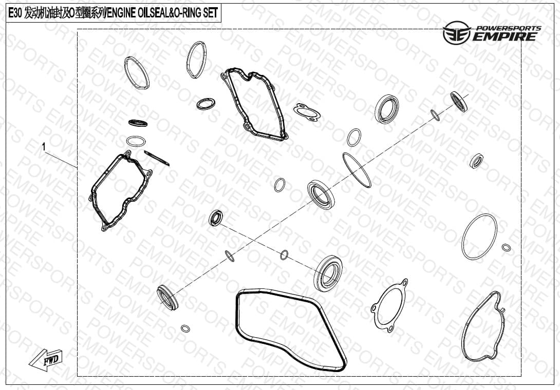 E30 — ENGINE OIL SEAL & O-RING KIT