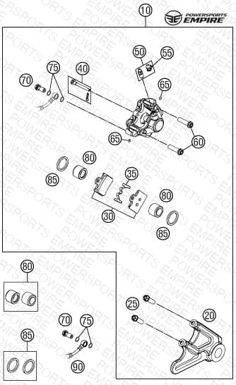 REAR BRAKE CALIPER