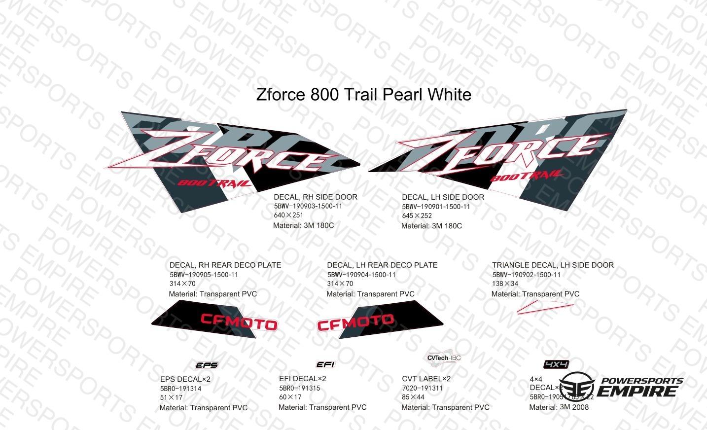 F19-1-A — DECAL KIT (PEARL WHITE)