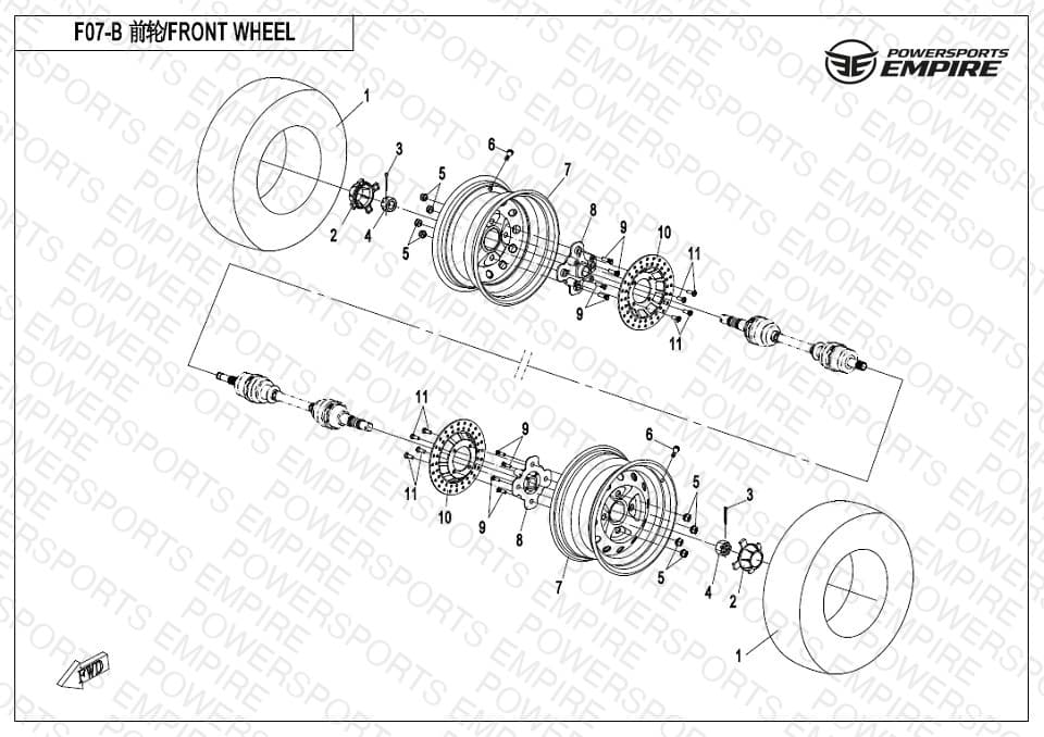 F07-B — FRONT WHEEL (NEW)